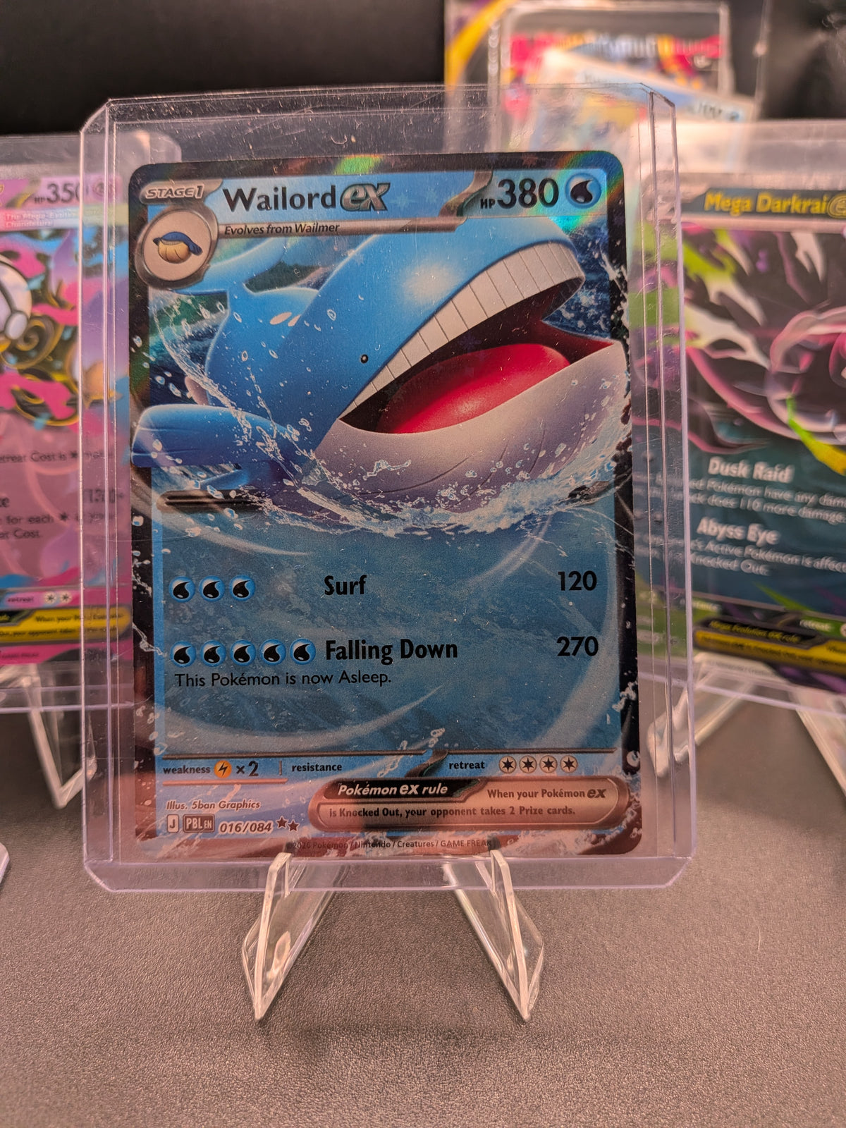 Wailord ex 016/084 ME05: Pitch Black Holo