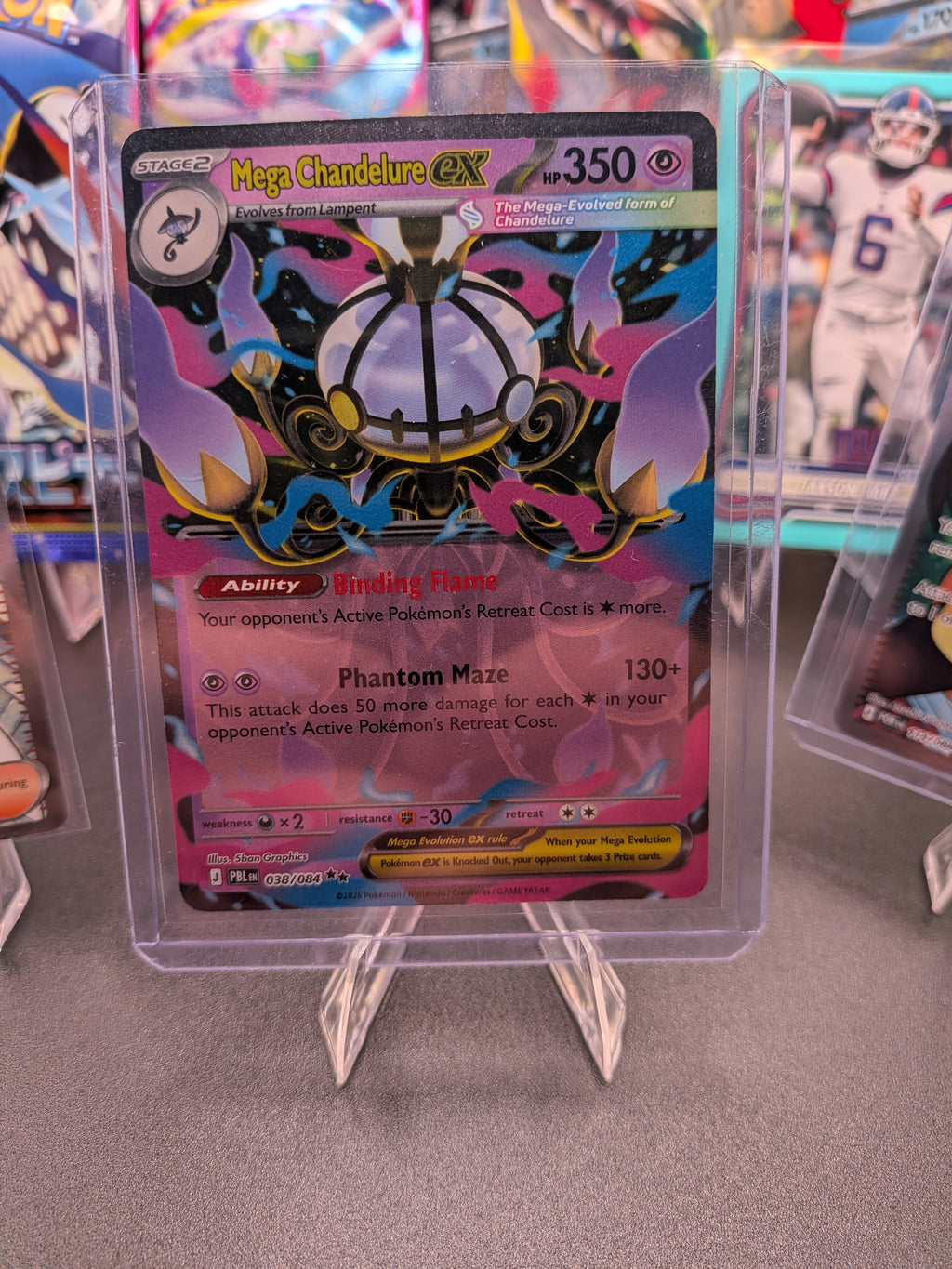 Mega Chandelure ex 038/084 Me05: Pitch Black Holo