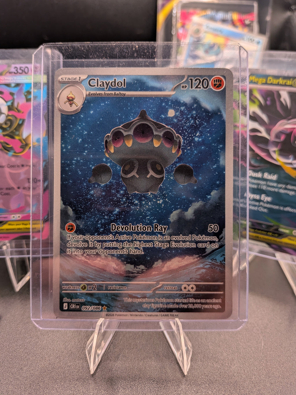 Claydol 092/086 Illustration Rare ME04: Chaos Rising - NM/M