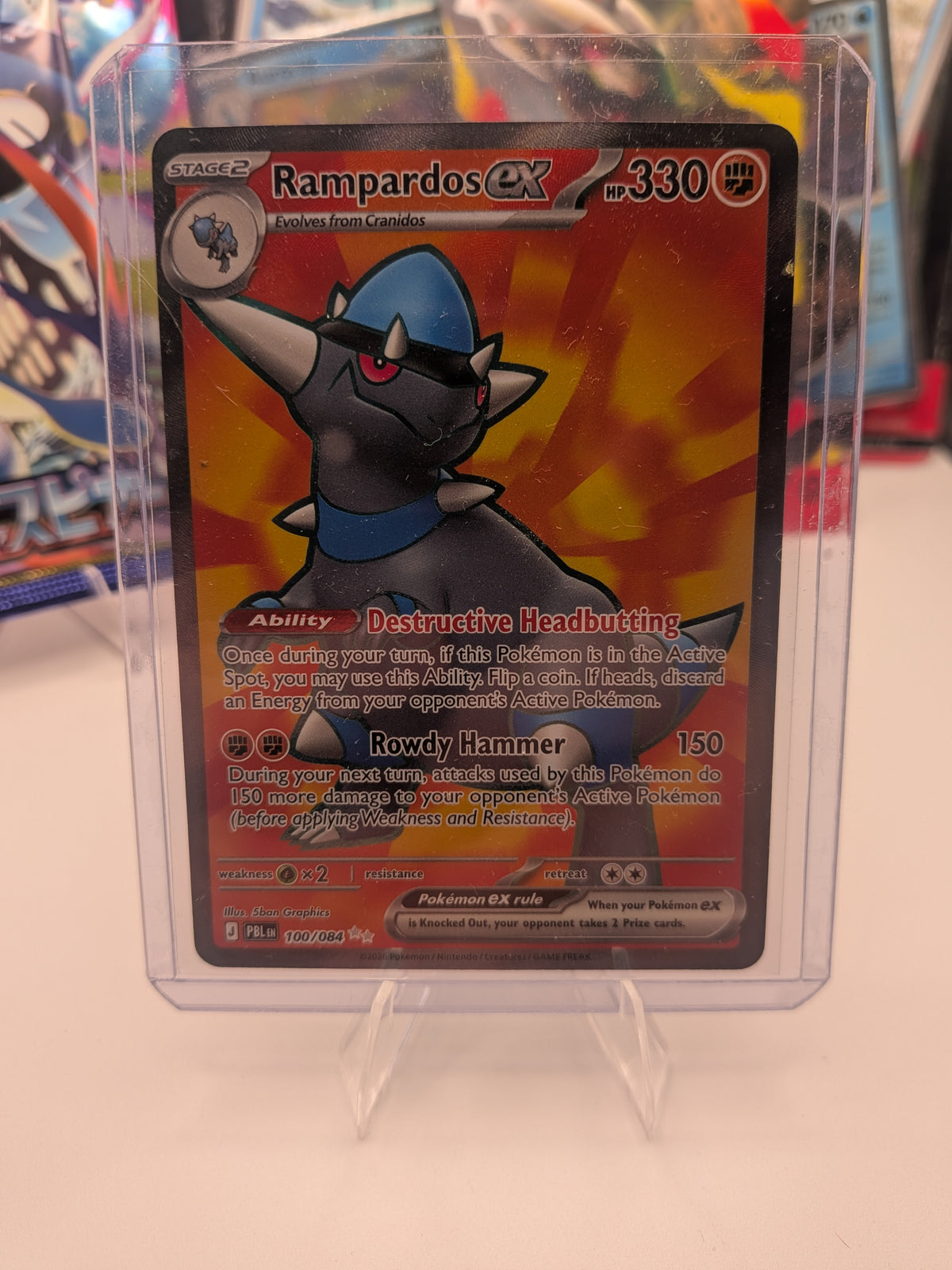 Rampardos ex 100/084 ME05: Pitch Black Holo