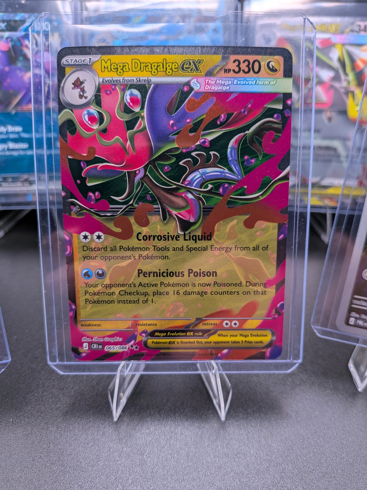 Mega Dragalge ex 065/086 Me04: Chaos Rising Holo