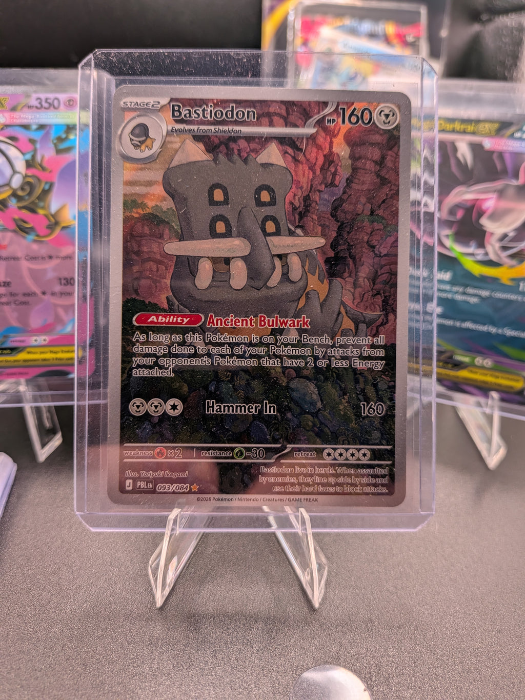 Bastiodon Holo Illustration Rare ME05: Pitch Black 093/084 NM